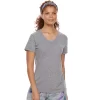 Women's Tek Gear® Essential Short Sleeve Tee -Tek Gear Fashion 3090387 Smokey Slate