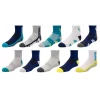 Boys Tek Gear® 10-Pack Lightweight Quarter-Cut Performance Socks 2 Boys Tek Gear® 10-Pack Lightweight Quarter-Cut Performance Socks -Tek Gear Fashion 3619223 Turq Charcoal