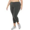 Plus Size Tek Gear® Essential High-Waisted Capri Leggings 1 Plus Size Tek Gear® Essential High-Waisted Capri Leggings -Tek Gear Fashion 4215123 Ink Heather
