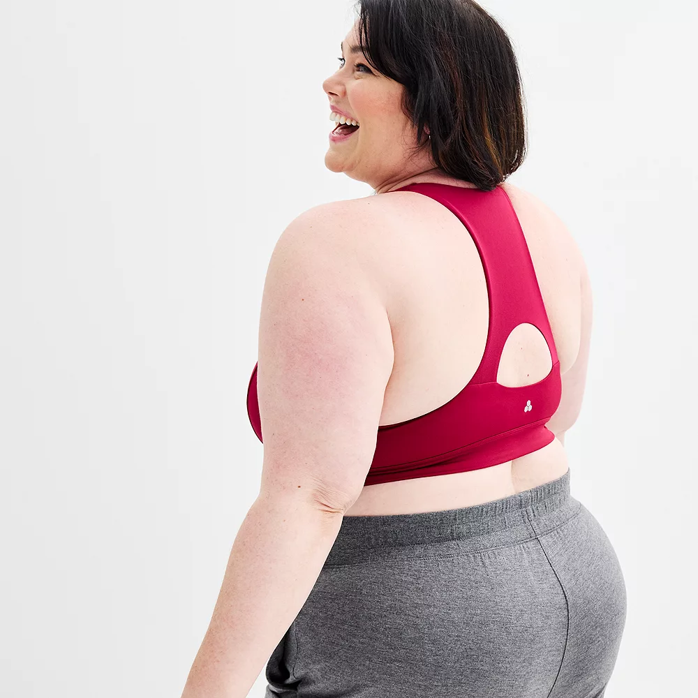 Plus Size Tek Gear® Zip-Front Medium Impact Sports Bra 4 Plus Size Tek Gear® Zip-Front Medium Impact Sports Bra - Image 2