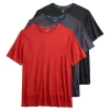 Big & Tall Tek Gear® 3-Pack Dry Tek Tees 2 Big & Tall Tek Gear® 3-Pack Dry Tek Tees -Tek Gear Fashion 4791023 Red Black Dark Gray