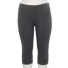Women's Tek Gear® High-Waisted Skimmer Capri Leggings -Tek Gear Fashion 4946433 Medium Ink Heather
