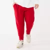 Big & Tall Tek Gear® Ultra Soft Fleece Joggers -Tek Gear Fashion 4957793 Cherry Cocktail