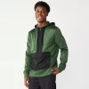Men's Tek Gear® Performance Fleece Mixed Media Pullover Hoodie -Tek Gear Fashion 5009045 Artillery Green