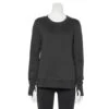 Women's Tek Gear® Ultrasoft Fleece Sweatshirt 1 Women's Tek Gear® Ultrasoft Fleece Sweatshirt -Tek Gear Fashion 5011252 Mineral Black
