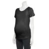 Maternity Tek Gear® Workout Tee -Tek Gear Fashion 5014605 Mineral Black