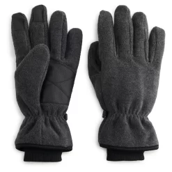 Men's Tek Gear® Microfleece Cuffed Touch Screen Gloves