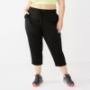 Plus Size Tek Gear® Weekend Straight-Leg Capris 2 Plus Size Tek Gear® Weekend Straight-Leg Capris -Tek Gear Fashion 5231581 Black