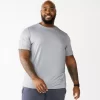 Big & Tall Tek GearĀ® Core Tee 2 Big & Tall Tek GearĀ® Core Tee -Tek Gear Fashion 5237684 Modern White Slate