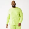 Big & Tall Tek Gear® French-Terry Lounge Crew Sweatshirt 2 Big & Tall Tek Gear® French-Terry Lounge Crew Sweatshirt -Tek Gear Fashion 5240486 Awakening Green
