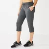 Petite Tek Gear® Essential Straight-Leg Workout Capris -Tek Gear Fashion 5240761 Ink Heather
