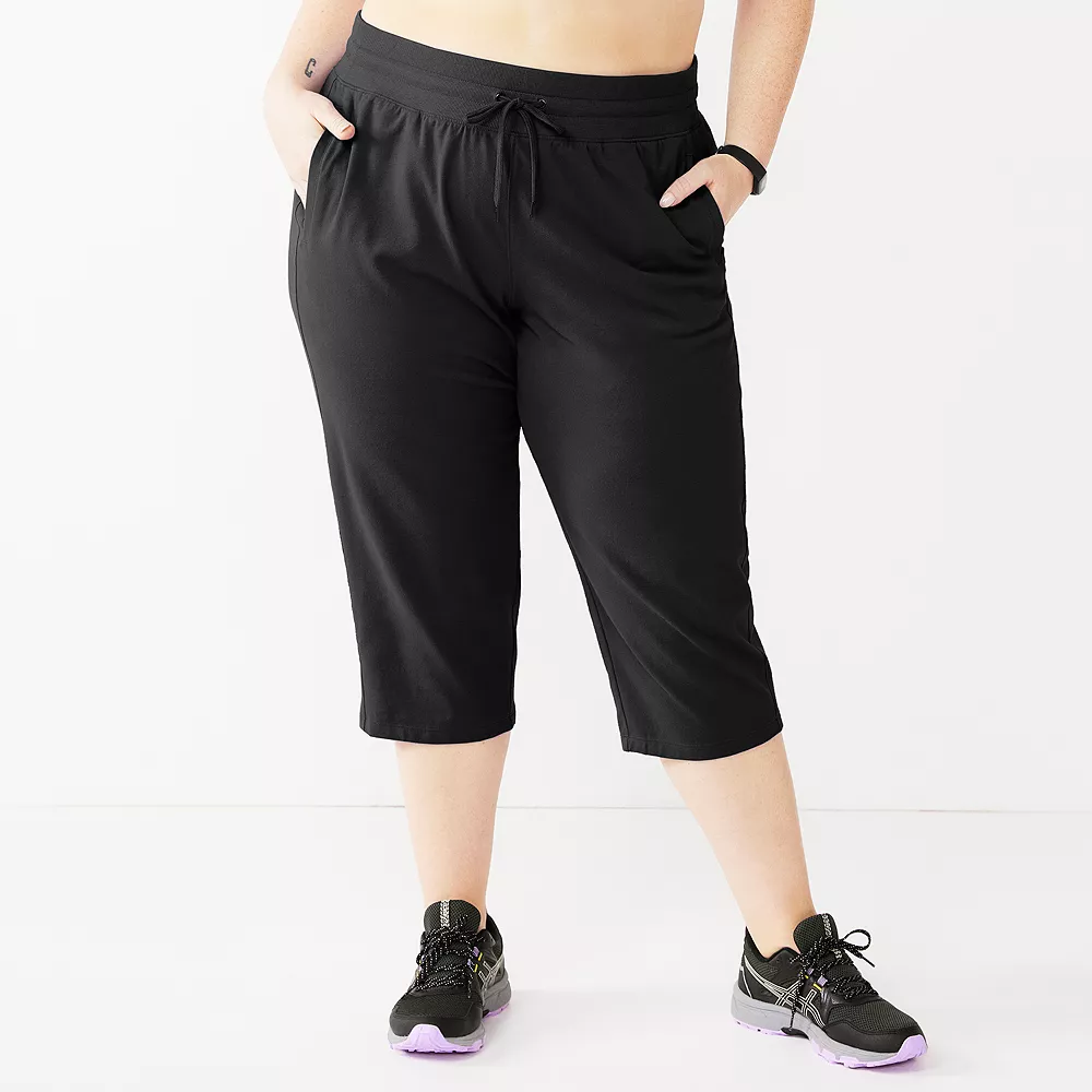 Plus Size Tek Gear® Essential Straight-Leg Capris 3 Plus Size Tek Gear® Essential Straight-Leg Capris