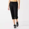 Petite Tek Gear® Weekend Straight-Leg Capris 1 Petite Tek Gear® Weekend Straight-Leg Capris -Tek Gear Fashion 5243792 Black