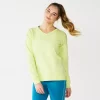 Women's Tek Gear® French Terry Sweatshirt -Tek Gear Fashion 5260067 Green Romantica