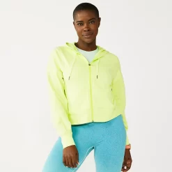 Women's Tek GearĀ® French Terry Crop Zip-Up Jacket