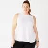 Plus Size Tek Gear® Easy High-Low Tank -Tek Gear Fashion 5283039 White