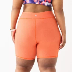 Plus Size Tek Gear® 7-in. Brushed High-Waisted Bike Shorts -Tek Gear Fashion 5553994 ALT