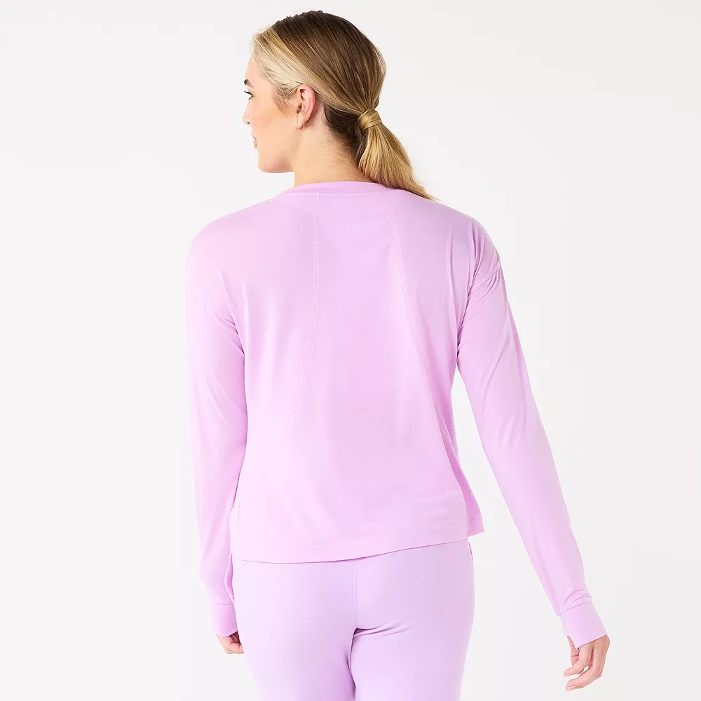 Women's Tek Gear® Crewneck Long Sleeve Tee 4 Women's Tek Gear® Crewneck Long Sleeve Tee - Image 2