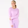 Women's Tek Gear® Crewneck Long Sleeve Tee -Tek Gear Fashion 5561703 Little Lavender