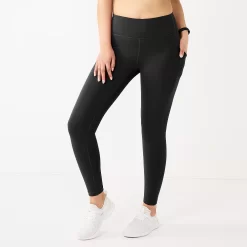 Petite Tek Gear® Ultrastretch High-Waisted 7/8 Leggings With Side Pockets