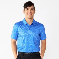 Men's Tek Gear® Slim-Fit Topographic Print Polo