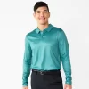 Men's Tek Gear® Fashion Slim-Fit Polo 2 Men's Tek Gear® Fashion Slim-Fit Polo -Tek Gear Fashion 5642251 Motion Dots Sage