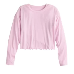 Women's Tek Gear® Lettuce-Edge Cross-Back Top 7 Women's Tek Gear® Lettuce-Edge Cross-Back Top -Tek Gear Fashion 5653063 ALT2