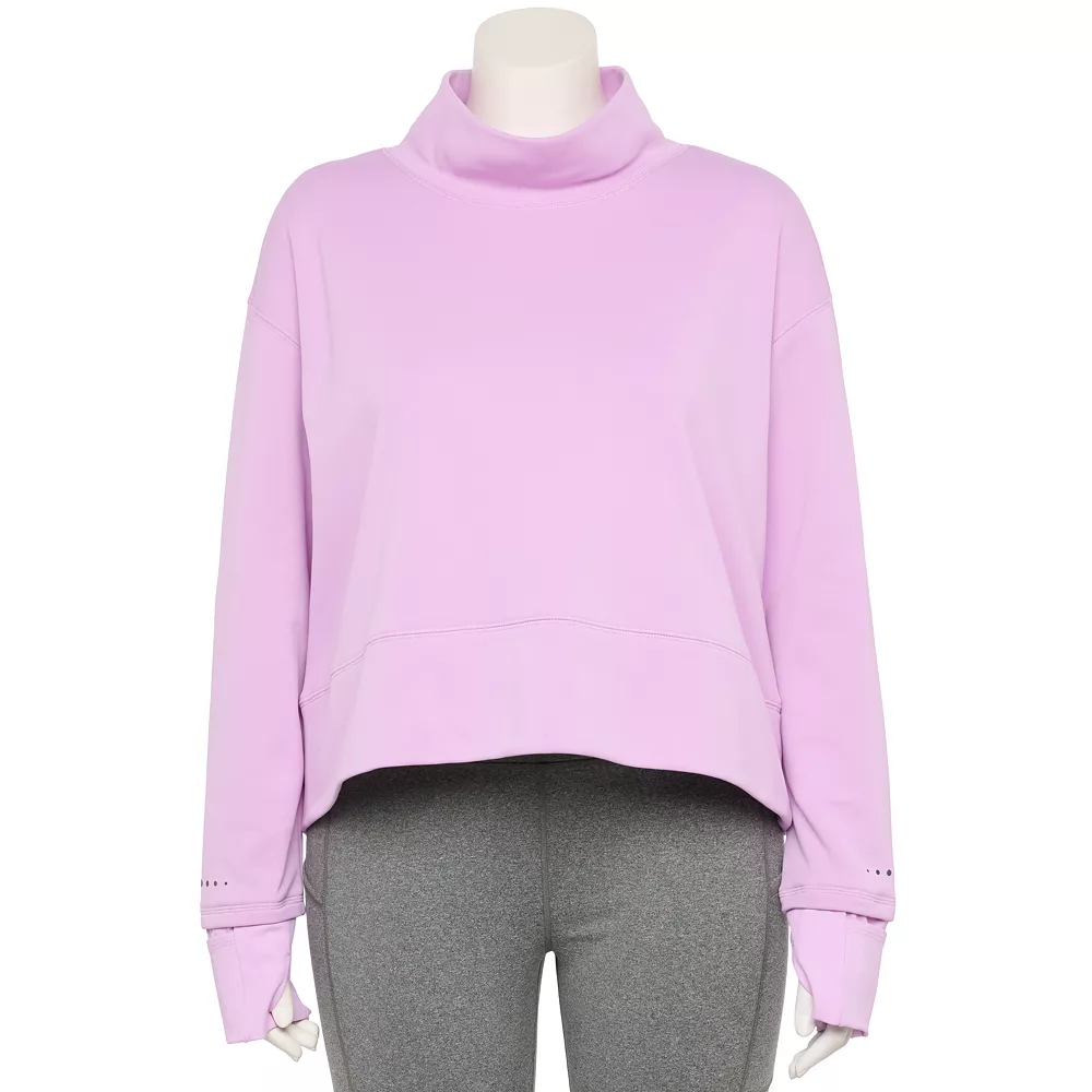 Plus Size Tek Gear® Run Mockneck Long Sleeve Top 3 Plus Size Tek Gear® Run Mockneck Long Sleeve Top