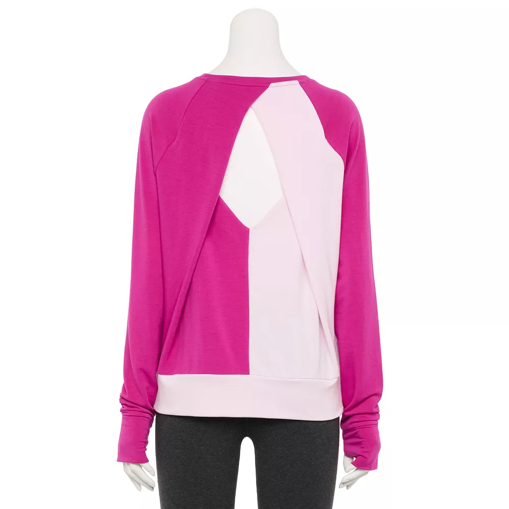 Women's Tek Gear® Keyhole Back Long-Sleeve Tee 7 Women's Tek Gear® Keyhole Back Long-Sleeve Tee - Image 5