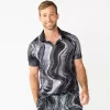 Men's Tek Gear® Printed Polo -Tek Gear Fashion 5662291 Gray Waves