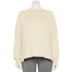 Plus Size Tek GearĀ® Stretch Fleece Mockneck Sweatshirt