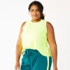 Plus Size Tek Gear® Cinched-Back Tank -Tek Gear Fashion 5667286 Real Lemon