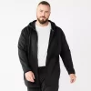 Big & Tall Tek Gear® Essential Fleece Full-Zip Hoodie -Tek Gear Fashion 5667716 Mneral Black