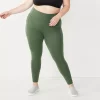 Plus Size Tek Gear® High-Waisted Shapewear Leggings -Tek Gear Fashion 5720679 Esta Olive