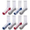 Boys Tek Gear® Cushioned 8-pack Performance Crew Socks 2 Boys Tek Gear® Cushioned 8-pack Performance Crew Socks -Tek Gear Fashion 5758093 White