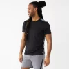 Men's Tek Gear® Run Tee -Tek Gear Fashion 5934728 Mineral Black