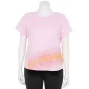 Plus Size Tek Gear® Core Raglan Tee -Tek Gear Fashion 5942095 Abstract Pink Curves