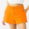 Plus Size Tek Gear® Essential Drawstring Shorts -Tek Gear Fashion 6264946 Orange Jazz